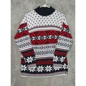 Vintage Sweater Womens Small Nordic Fair Isle Pullover Made in USA Grandmacore